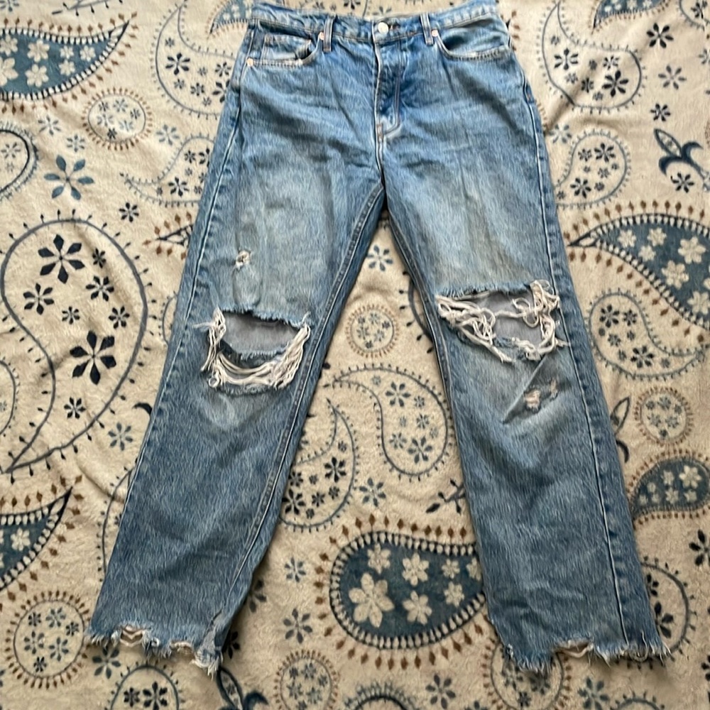 We the free distressed jeans